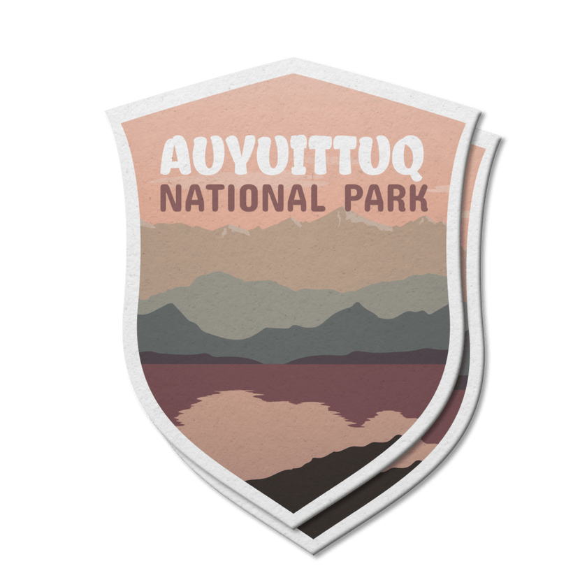 Auyuittuq National Park of Canada Waterproof Vinyl Sticker, Canada Parks