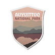 Auyuittuq National Park of Canada Waterproof Vinyl Sticker, Canada Parks
