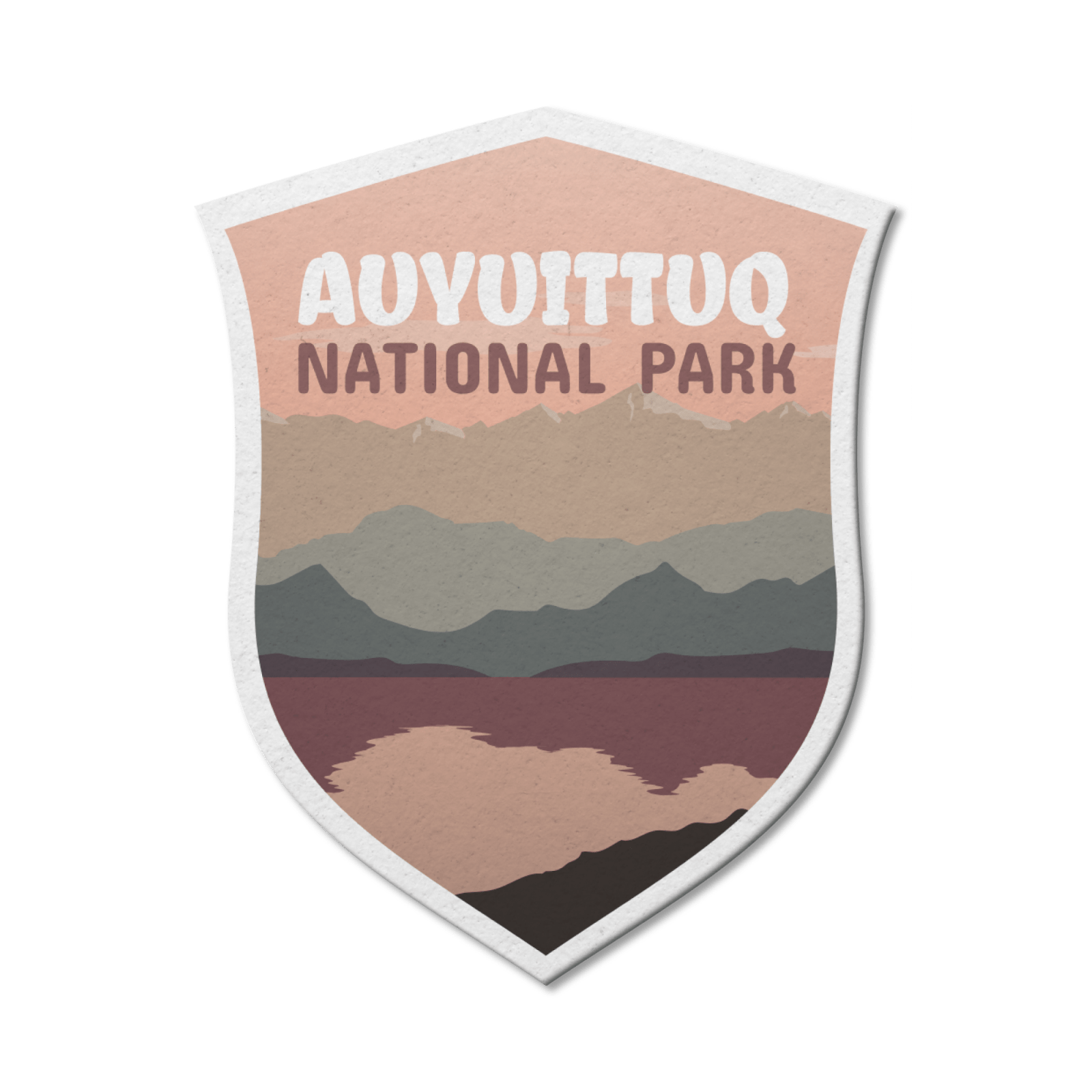 Auyuittuq National Park of Canada Waterproof Vinyl Sticker, Canada Parks
