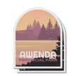Awenda Ontario Provincial Park Waterproof Vinyl Sticker, Canada Parks
