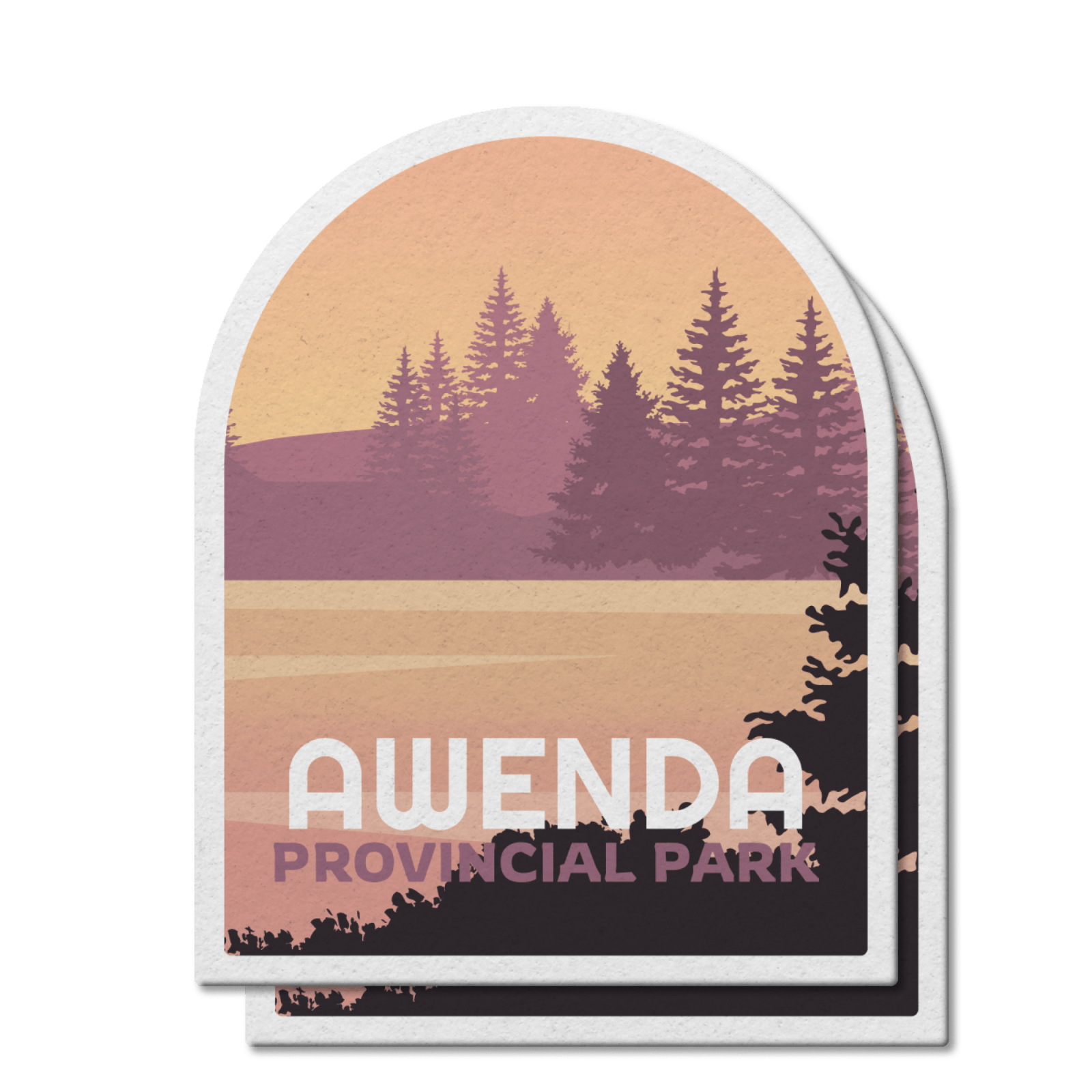 Awenda Ontario Provincial Park Waterproof Vinyl Sticker, Canada Parks