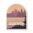 Awenda Ontario Provincial Park Waterproof Vinyl Sticker, Canada Parks
