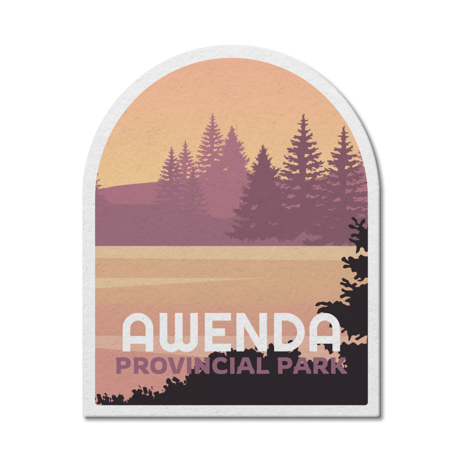 Awenda Ontario Provincial Park Waterproof Vinyl Sticker, Canada Parks