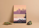 Awenda Provincial Park 'Explored' Poster, Canada Parks