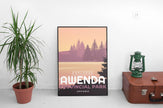 Awenda Provincial Park 'Explored' Poster, Canada Parks