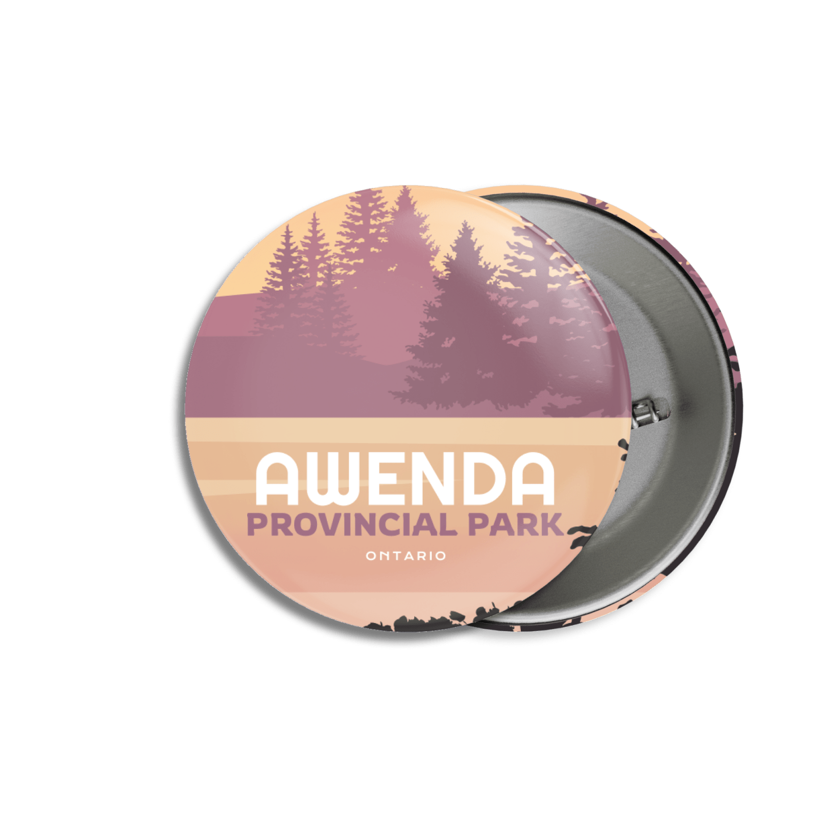Awenda Provincial Park of Ontario Pinback Button, Canada Parks