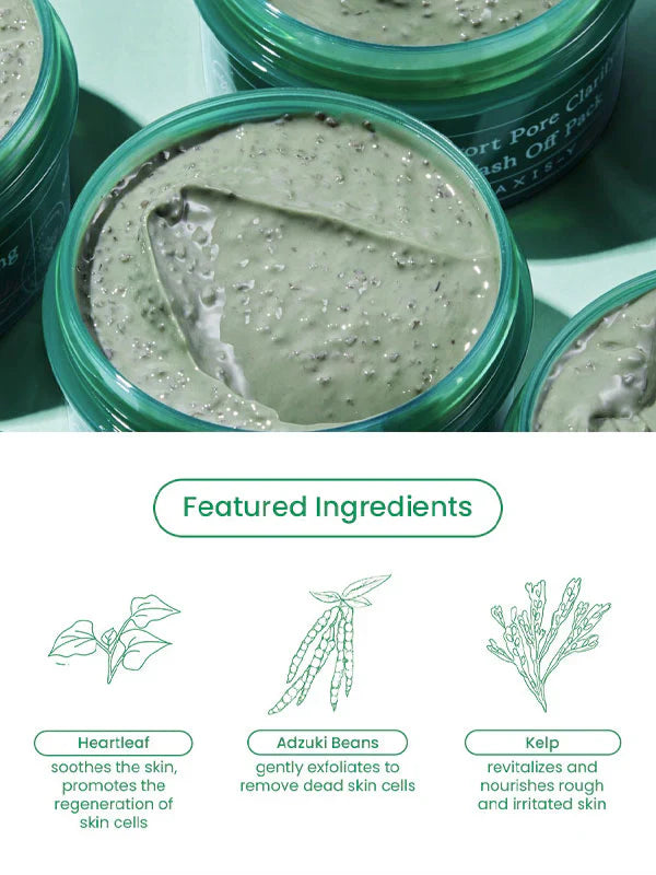 Axis-y Mugwort Pore Clarifying Wash Off Pack Mask 100ml