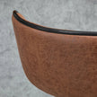 Anna Vintage Adjustable Counter/Bar Height Stools with Swivel Seat-Set of 2-Brown