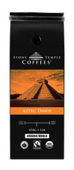 Aztec Dawn - Ground, Light Roast, Certified Organic OCIA/ Fairtrade Coffee 1lb/454g