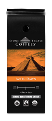 Aztec Dawn - Whole Bean, Light Roast, Certified Organic OCIA/ Fairtrade Coffee 1lb/454g