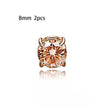 Unisex Zircon Magnetic Ear Clip – No Piercing Rhinestone Stud Earring in 6mm & 8mm