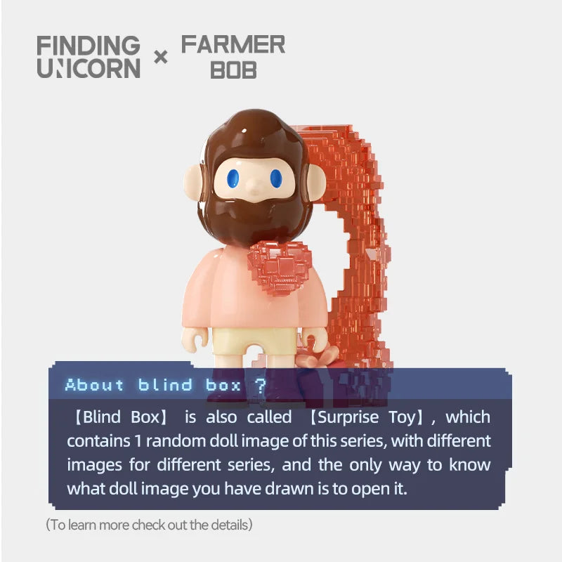 Farmer Bob Next Generation Pixel Universe Blind Box Series by Finding Unicorn