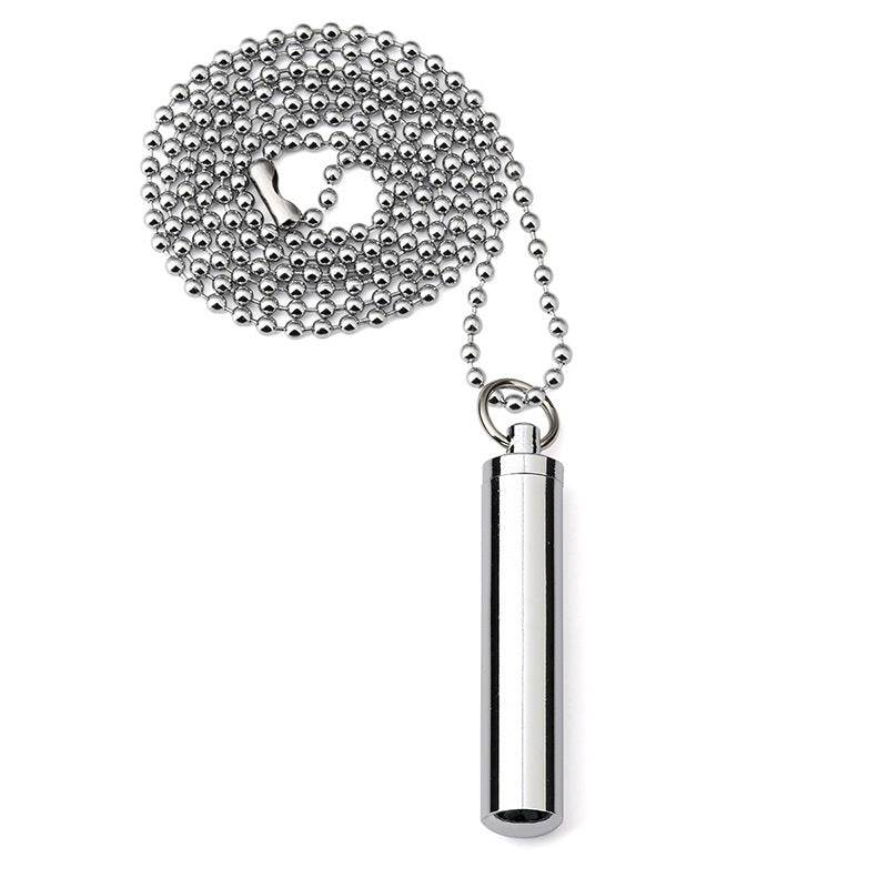 Silver Ball Chain Pendant Necklace for men