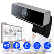 1080P USB Webcam with Autofocus, 60° Wide Angle and Built-In Microphone