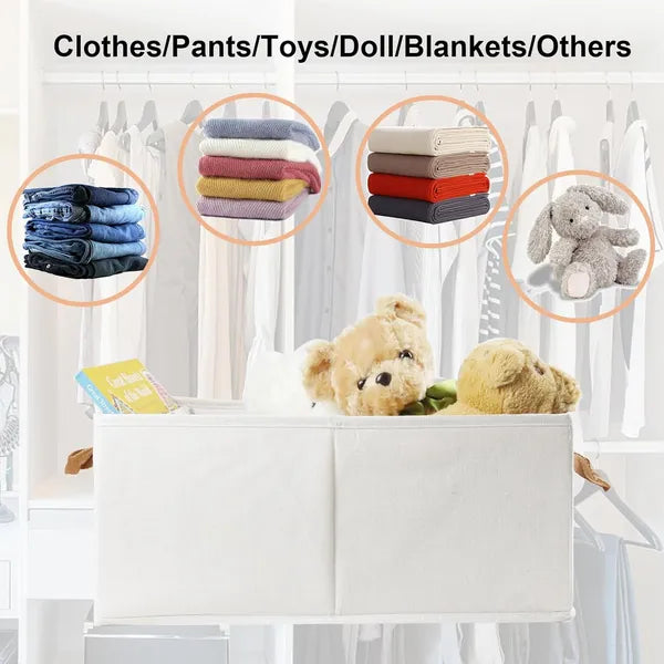 Large Fabric Storage Bins, 3-Pack, 18.8