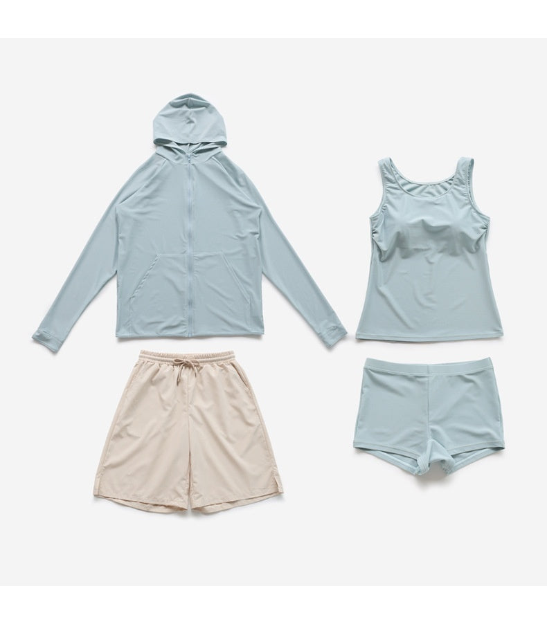Conservative Four-piece Swimsuit Ladies' Swimwear