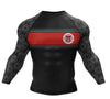 Men’s MMA Compression Rash Guard – Long Sleeve BJJ Grappling Performance Training Shirt