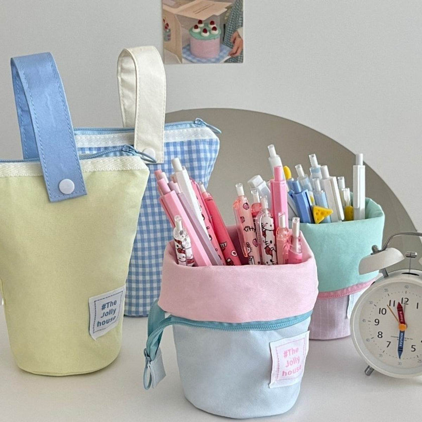 Stationery storage bag - Foldable Compartment -  Large Capacity