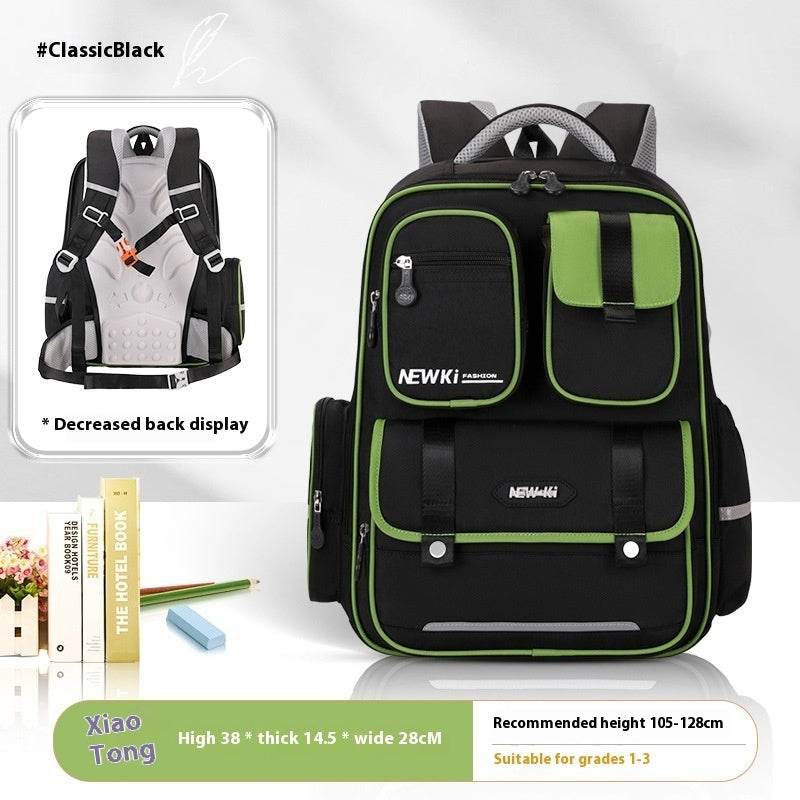Children's Spine Protection Backpack Multi-compartment Burden Reduction Schoolbag