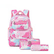Printed Schoolbag Three-piece Fashion Backpack