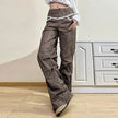 Slim Woven Leopard Print Casual Pants For Women