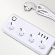 Smart WiFi Bluetooth Power Strip, 4 Outlets, 4 USB Ports, Voice Control, UK and EU Plug