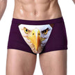 Printed Wolf Head Big Bird  Men's Boxer Briefs Underwear