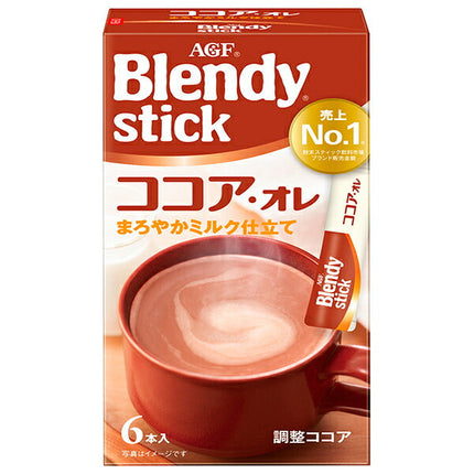 AGF Blendy Stick Cocoa Au Lait (10.3g x 6 sticks) x 24 boxes