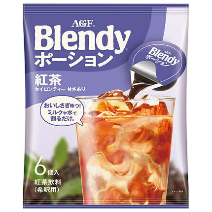 AGF Blendy Potion Concentrated Tea Black Tea (18g x 6) x 12 bags 