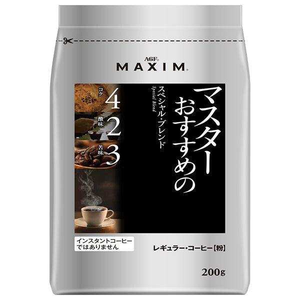 AGF Maxim Regular Coffee Master's Recommended Special Blend 200g Bags x 12 Bags [Shipped in Japan]
