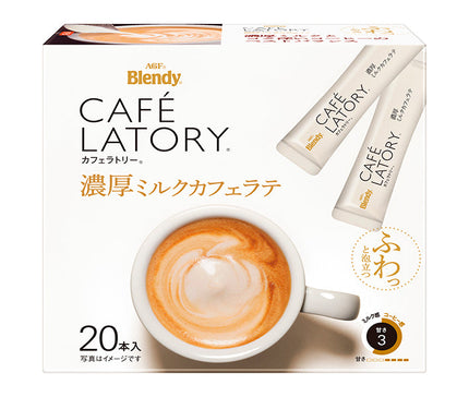 AGF Blendy Cafe Latry Stick Rich Milk Cafe Latte (10,5 g x 20 bouteilles) x 6 boîtes 