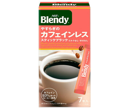 AGF Blendy Personal Instant Coffee Peaceful décaféiné (2g x 7 bouteilles) x 24 boîtes 