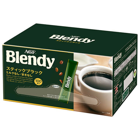AGF Blendy Stick Noir (2g x 100 pièces) x 6 boîtes 