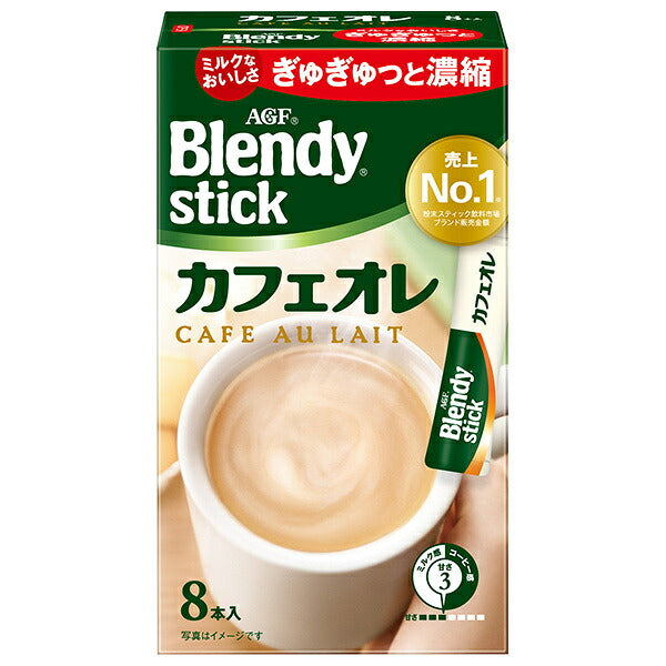 AGF Blendy Stick Café au lait (8,8g x 8 pièces) x 24 boîtes 