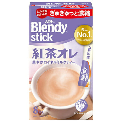 AGF Blendy Stick Tea au Lait (9.5g x 8 sticks) x 24 boxes [Ships from Japan]