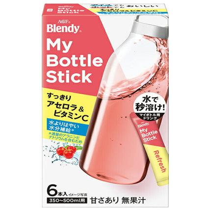 AGF Blendy My Bottle Stick Refreshing Acerola & Vitamin C (4.0g x 6 pieces) x 24 boxes [Shipped in Japan]