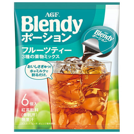 AGF Blendy Portion Fruit Tea 3 kinds of fruit mix (18g x 6 pieces) x 12 bags 