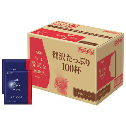 AGF A Little Luxury Coffee Shop Drip Pack Mocha Blend MDM-100A 100 tasses x 1 boîte 
