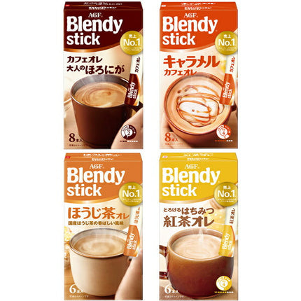 AGF Blendy Stick 4 Types Assortment B Set 24 (4 Types x 6) Boxed [Shipped in Japan]