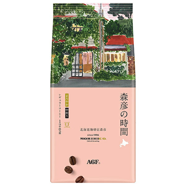 AGF 森彦の時間 豆 まろやか 120g×12袋入【日本出荷】