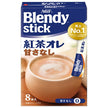 AGF Blendy Stick Unsweetened Milk Tea Instant Tea Mix, 6.2 g x 8 Sticks x 24 Boxes [Ships from Japan]