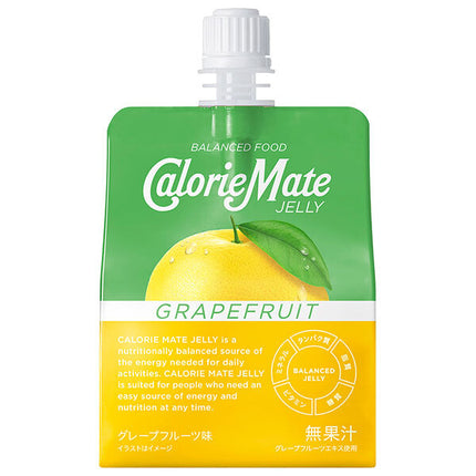 Otsuka Pharmaceutical Calorie Mate Jelly Grapefruit Flavor 215g pouch x 24 pieces [Shipped in Japan]
