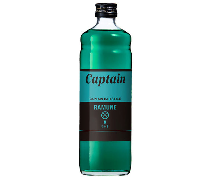 Nakamura Shoten Captain Ramune 600ml bottle x 12 bottles [shipped in Japan]