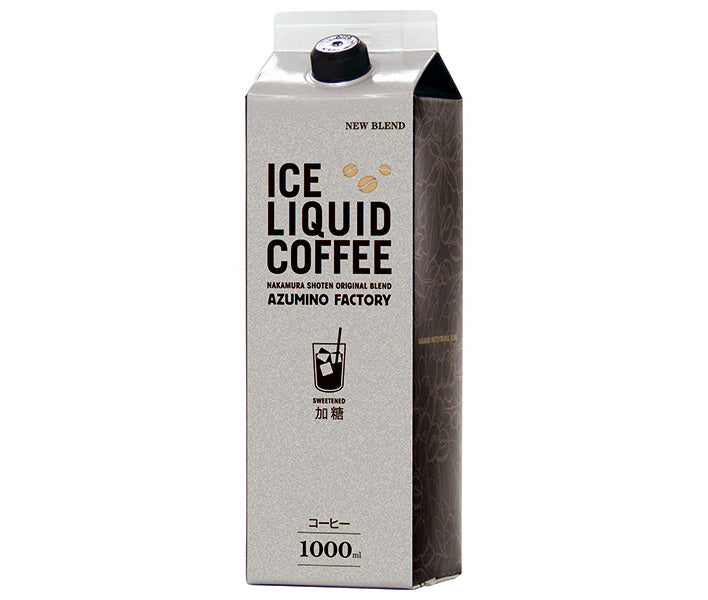 Nakamura Shoten Captain Iced Coffee Sweetened 1L Paper Pack x 12