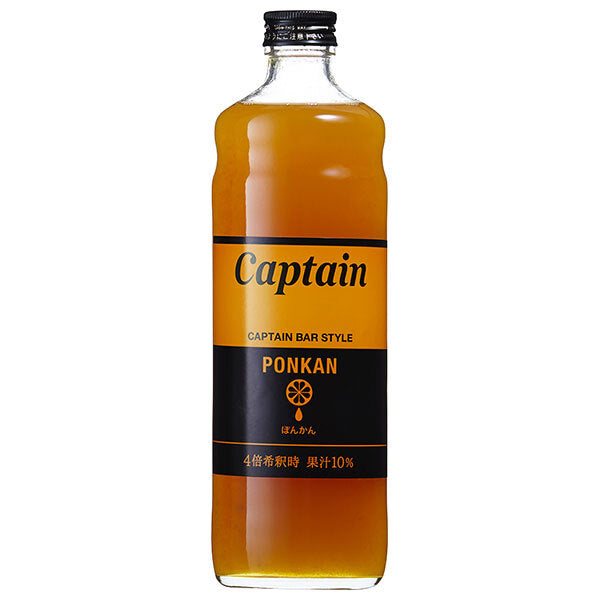 Nakamura Shoten Captain Ponkan 600ml bottle x 12 bottles [shipped in Japan]