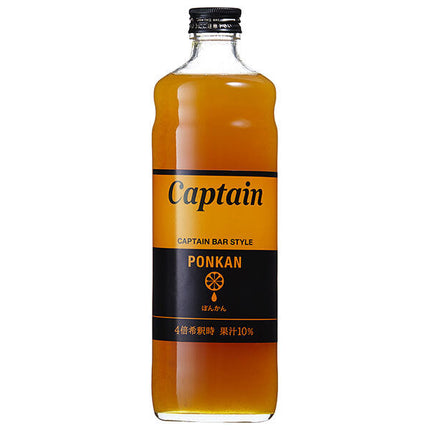 Nakamura Shoten Captain Ponkan 600ml bottle x 12 bottles [shipped in Japan]