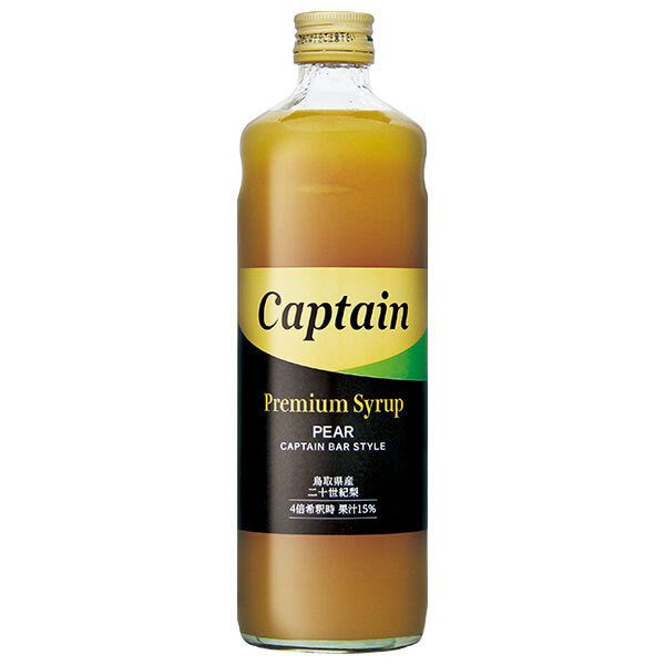 Nakamura Shoten Captain Premium 20th Century Pear Syrup 600ml Bottles x 12 [Ships from Japan]