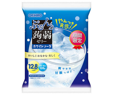 オリヒロ ぷるんと蒟蒻ゼリー ホワイトソーダ (20gパウチ×6個)×24袋入