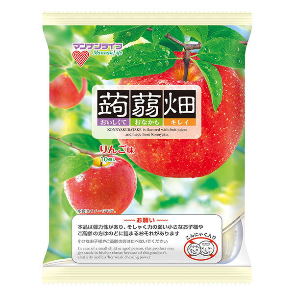 マンナンライフ 蒟蒻畑 りんご味 (25g×10個)×12袋入【日本出荷】