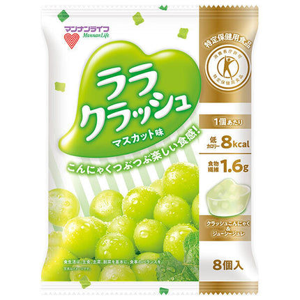 マンナンライフ 蒟蒻畑 ララクラッシュ マスカット味【特定保健用食品 特保】 (24g×8個)×12袋入
